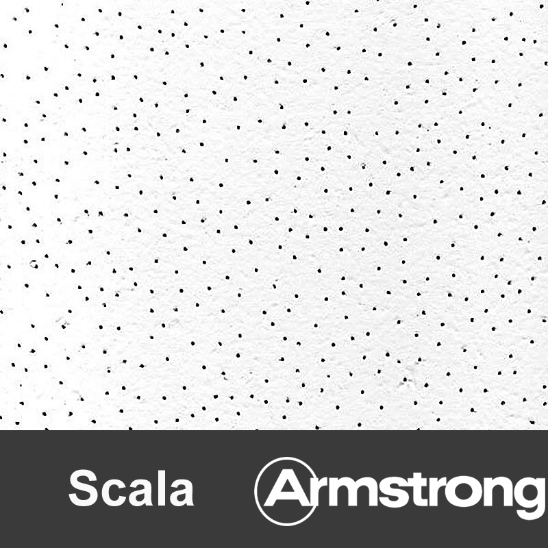 Armstrong Scala Board 600х600х12 - Кассетный потолок Armstrong Scala Board 600х600х12, Белый